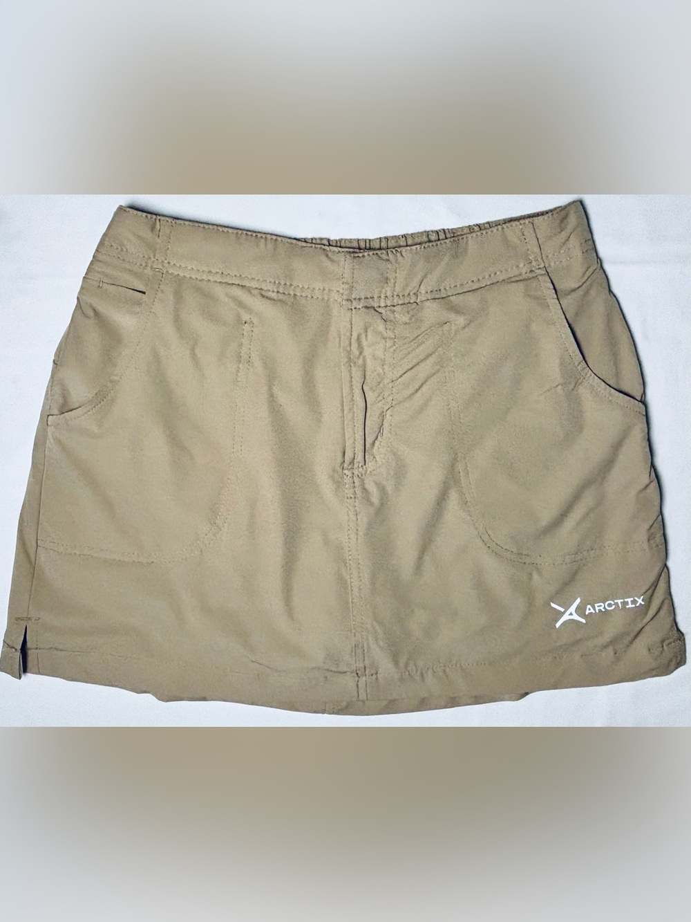 Arctix Active Outdoor Hiking Skort Women's Small Khaki Lightweight Excellent